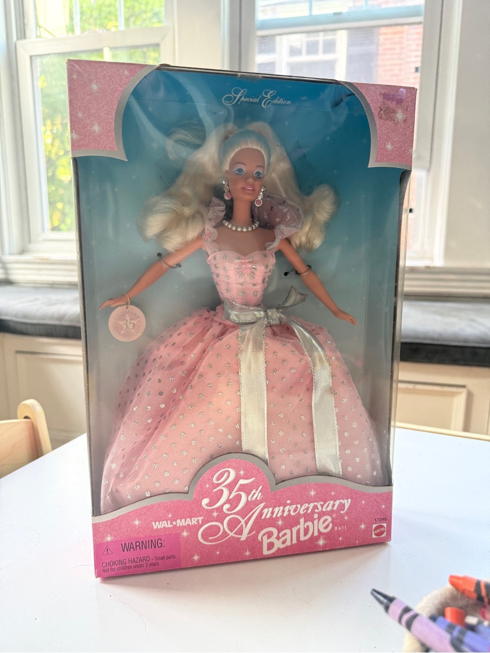 Barbie 35th Anniversary Special Edition Pink Dress Doll Walmart